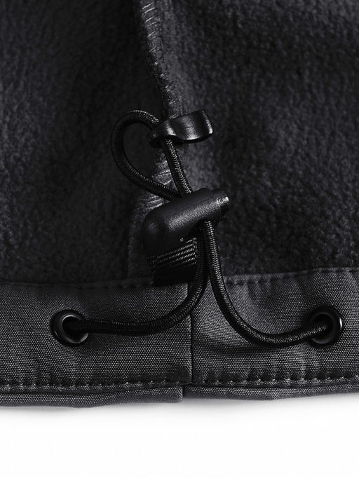 Ветровка спортивная мужская с капюшоном softshell черного цвета 9563Ch - Mtforce фото 21