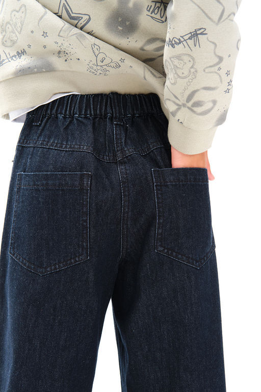 PELICAN, брюки для девочек, Темно-синий  фото 4