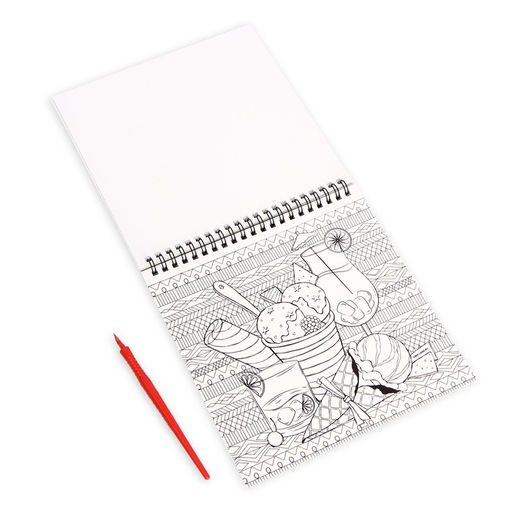 Блокнот гравюра-раскраска 19х19см Эстетика - Школа талантов фото 10