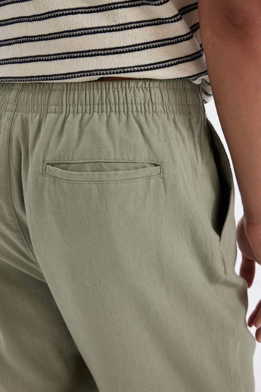 Узкие льняные брюки Relax Fit - Defacto фото 6