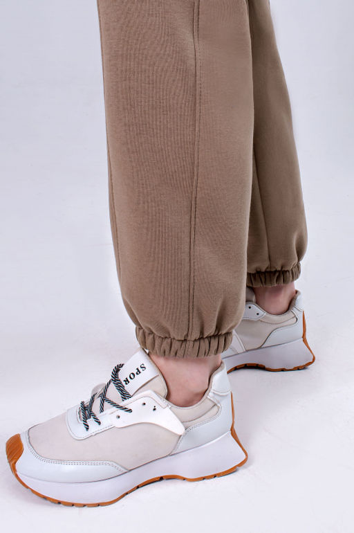 Арт. 2911 Костюм с начесом женский 44-52 (5 шт) Цвет:верх- бежевый, низ- бежевый - Калинка фото 8