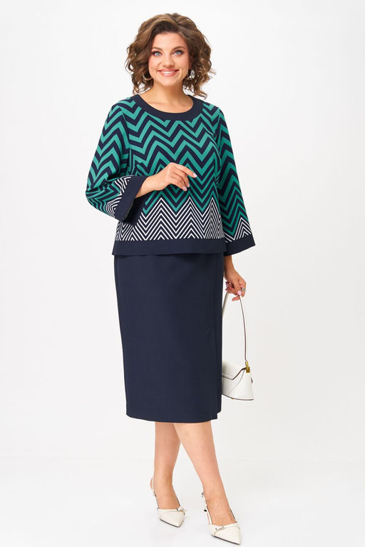 Костюм Aira Style 24126 Ментолово-синий