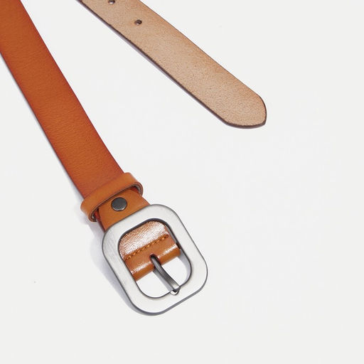 Ремень женский, ширина 3 см, винт, пряжка метал, цвет рыжий - Simaland фото 2