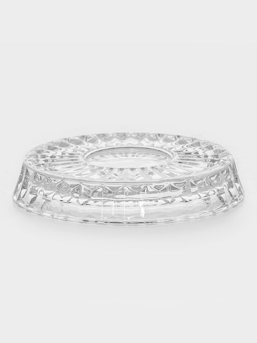 Стакан Magistro «Тор. Грани» 250 мл, 9×10 см, на вращающейся подставке, стекло, прозрачный