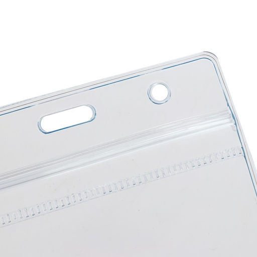 Цена за 10 шт. Бейдж горизонтальный Calligrata 108×76 мм, внешний размер 95×115 мм, 350 мкр, с зип защёлкой