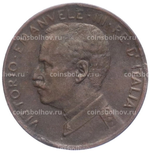 Монета 1 чентезимо 1915 года Италия