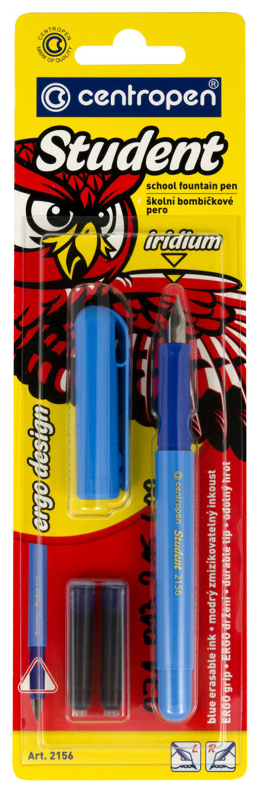 "Centropen" Ручка перьевая с картриджем STUDENT BL 2156/1 2156/1 цвет чернил: синий