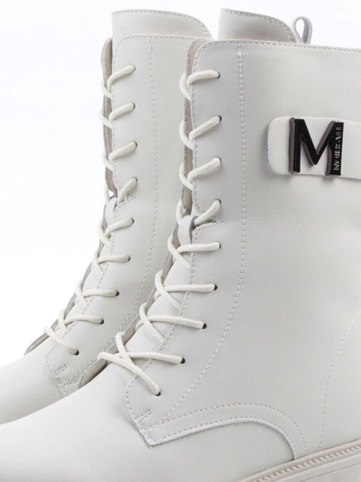 04-PAX27-2Z MILK Ботинки зимние женские (натуральная кожа, 100% шерсть)