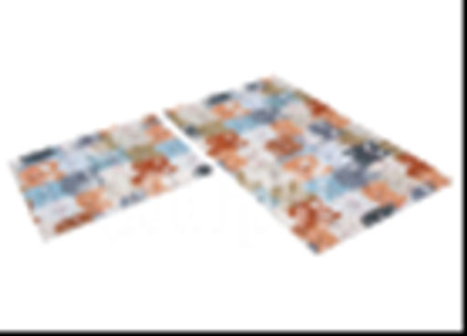 Набор ковриков вырезных icarpet PRINT антискользящих (100) "Котики" 60х100+60х50