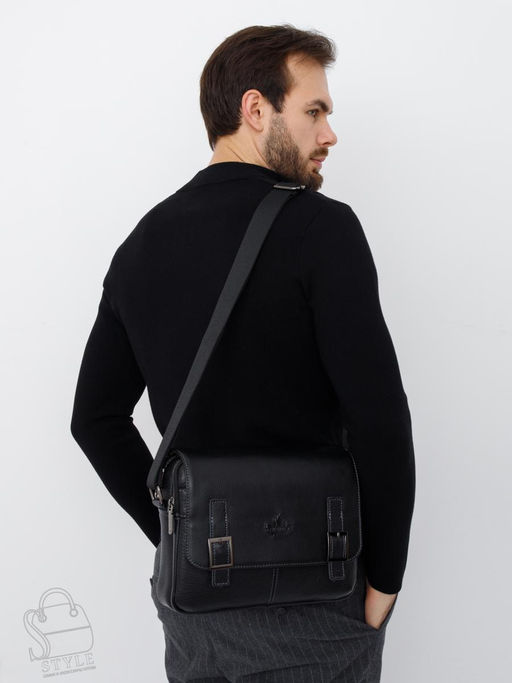 Портфель мужской кожаный 6997-1Z black Zinimsk