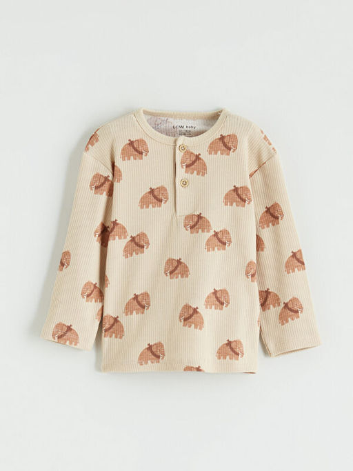 Fil Desenli Erkek Bebek Ti??rt ve Tayt