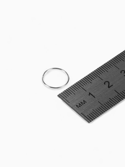 Кольцо соединительное 0.7?12 мм (набор 50 г, 360 шт.) СМ-995, цвет серебро