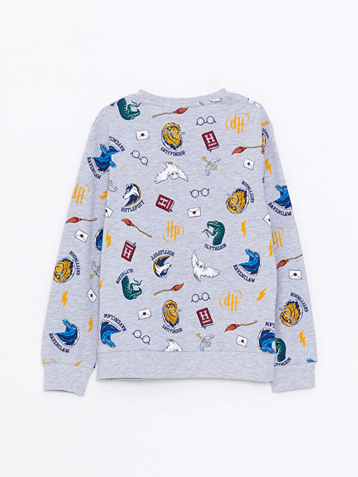 Bisiklet Yaka Harry Potter Bask?l? Uzun Kollu Erkek ?ocuk Ti??rt - Waikiki фото 2
