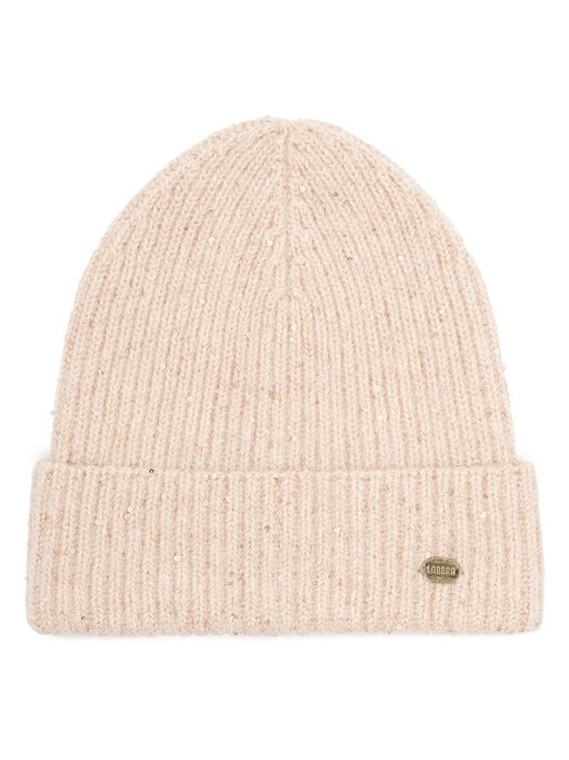 Шапка жен. анг+нейл+люр LB-N88063 beige