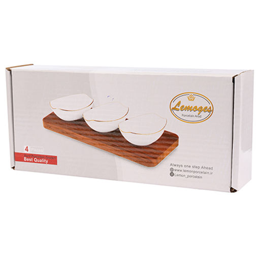 90053-435 Менажница на подставке 3 блюда 4пр керамика LR (х8) - Mayer&boch фото 2