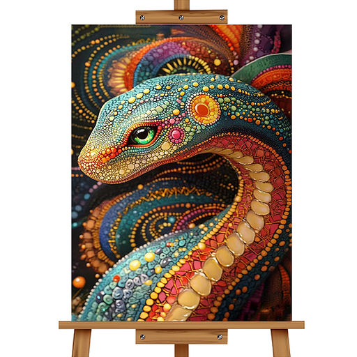 Мозаика алмазная "Змея" 20*30см