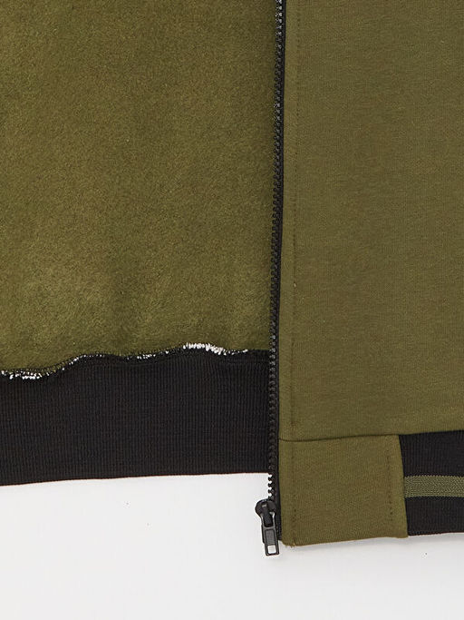 Bask?l? Uzun Kollu Erkek ?ocuk Kolej Ceket - Waikiki фото 3