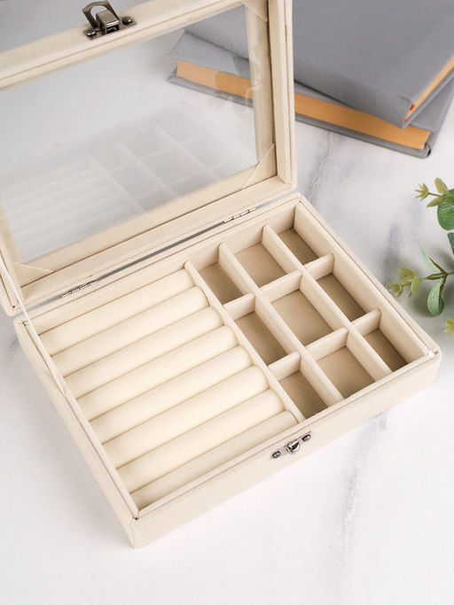 Шкатулка бежевая 20х15х4,5 см / XY2843 /уп 50/ - Галеонтрейд фото 3