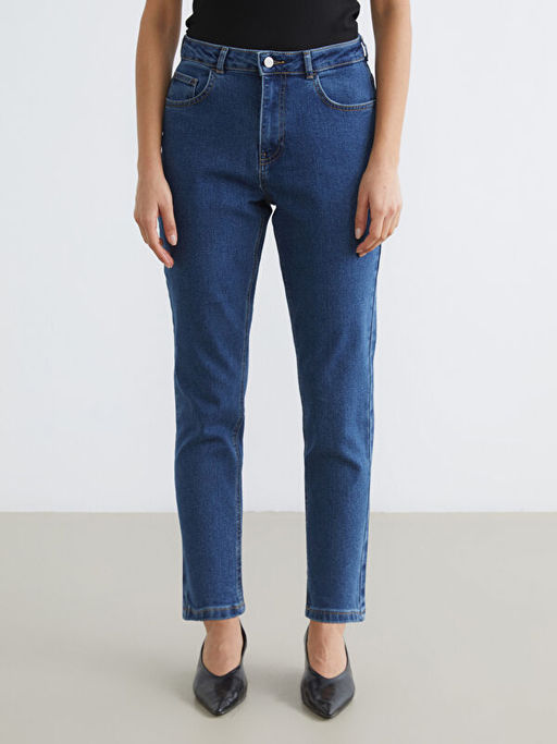 Mom Fit Kad?n Jean Pantolon