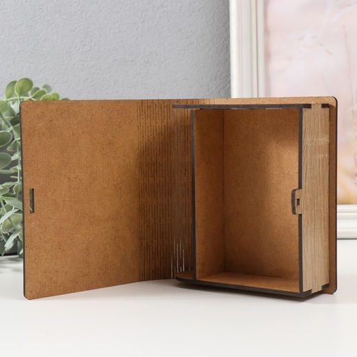 Деревянная шкатулка-книга «Единорожка» 14×12×5 см