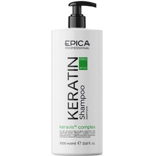 EPICA Шампунь "KERATIN PRO", 1000мл.для реконструкции и глубокого восстановления волос