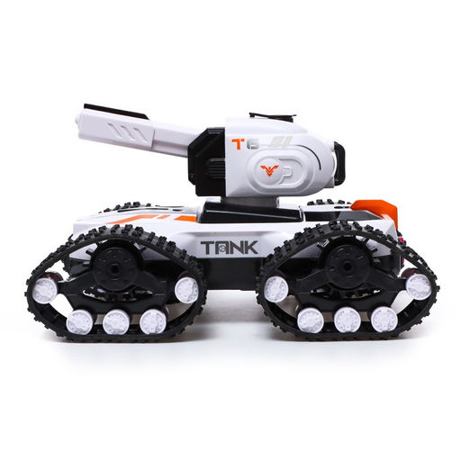 Танк радиоуправляемый TANK, стреляет водой, эффект дыма, цвет белый - Simaland фото 2
