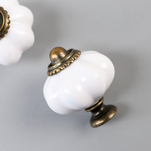 Ручка для шкатулки пластик Ретро набор 2 шт бронза 3,8х3,3х3,3 см - Арт узор фото 2