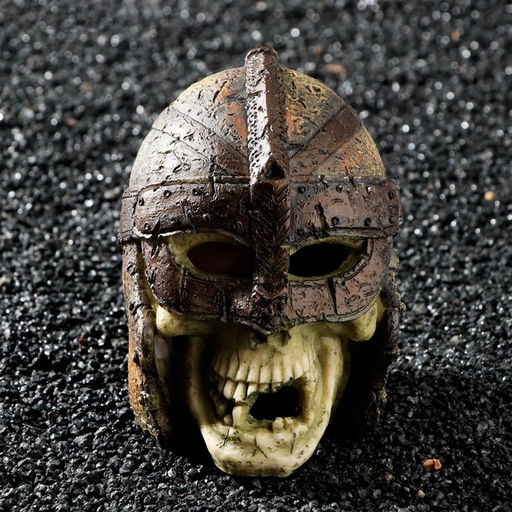 Декор для аквариума Череп в шлеме, 11 х 9 х 12 см - Simaland фото 2