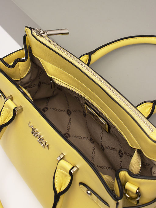 LACCOMA сумка WJD6500-13-желтый эко кожа хлопок фото 4