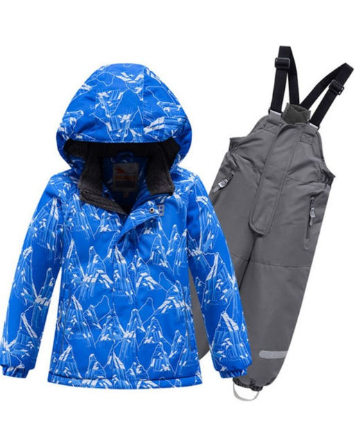 Горнолыжный костюм Valianly детский для мальчика голубого цвета 9205Gl  фото 14
