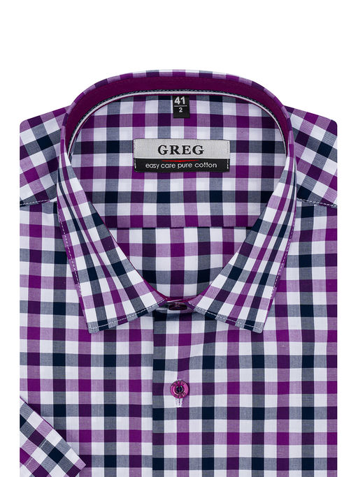 Сорочка мужская короткий рукав GREG 715/201/0095/1p  фото 2