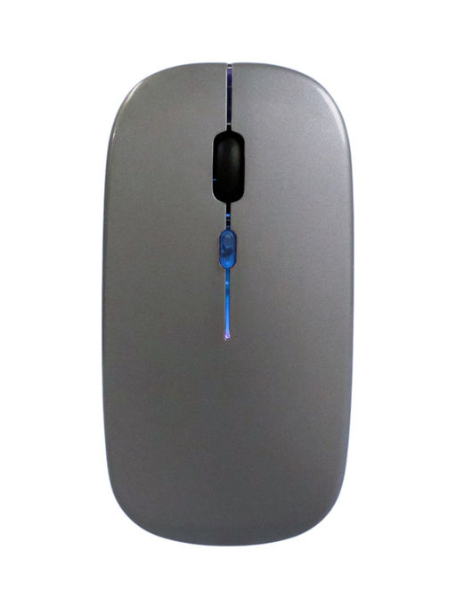 Мышь MB-2.4 беспроводная, оптическая, подсветка, 800-1600 dpi, USB, Bluetooth, серая