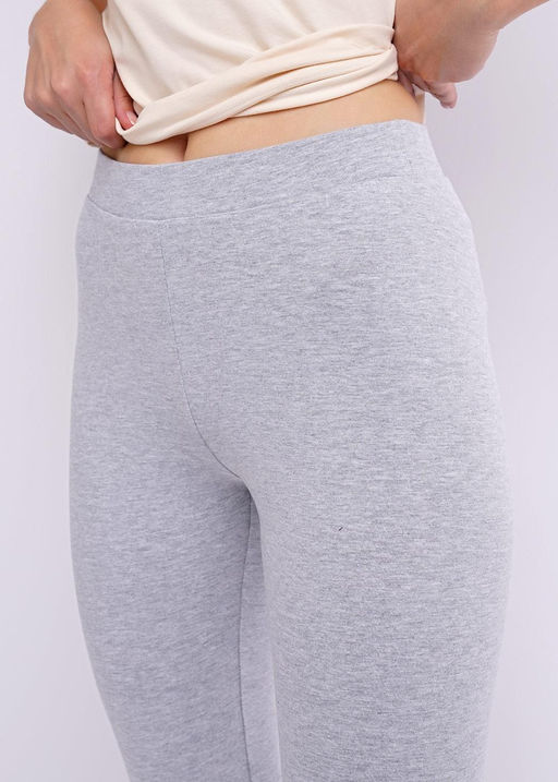 CLE LL001/1у Лосины укороч. жен. (ЧБ база) меланж серый - Clever wear фото 4
