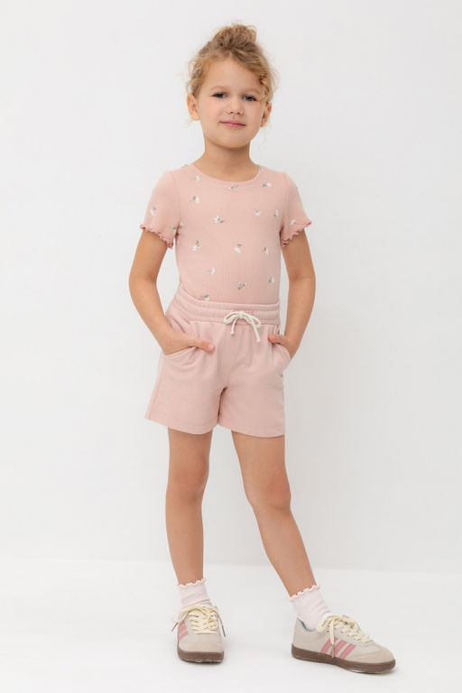 Шорты Crockid КР 400417-1 дымчатая роза футер  фото 9