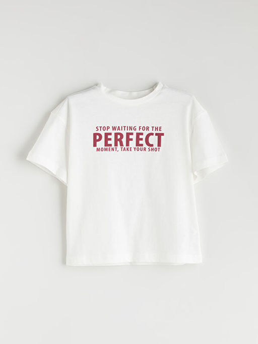 Bisiklet Yaka K?z ?ocuk Ti??rt