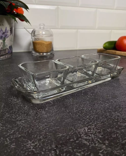 BAROQUE Менажница составная 3+1 (3*70мл+1*140мл), арт. 1278