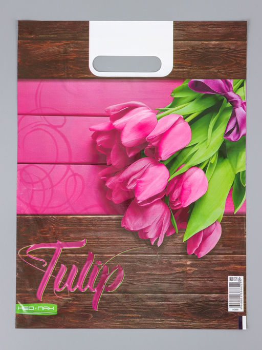 Цена за 25 шт. Пакет подарочный Свидание, полиэтиленовый с вырубной ручкой 30?40 см, 60 мкм