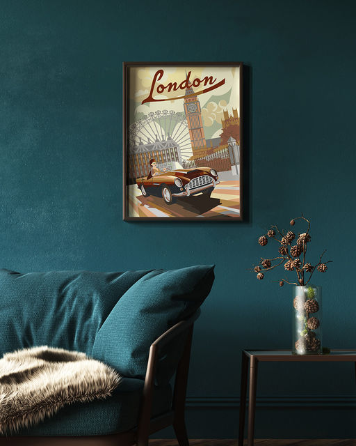 ФРЕЯ PKZ/PM-065 Набор для раскрашивания по номерам (на картоне) 40 х 30 см Поездка по Лондону фото 4