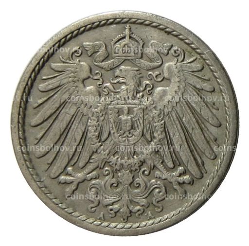 5 пфеннигов 1905 года A Германия