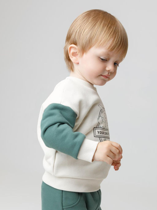 КР 302851/светло-бежевый 0783 к604 джемпер (свитшот) д/мал яс