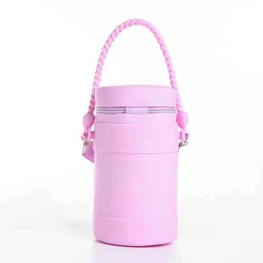 Сумка детская на молнии, наклейки МИКС, цвет сиреневый - Simaland фото 3