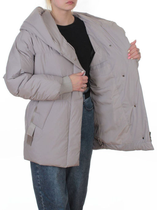 A626 GRAY Куртка зимняя женская (200 гр. био-пух)