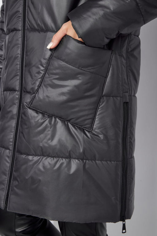 Пальто ТАиЕР 1125-Р графит  фото 6