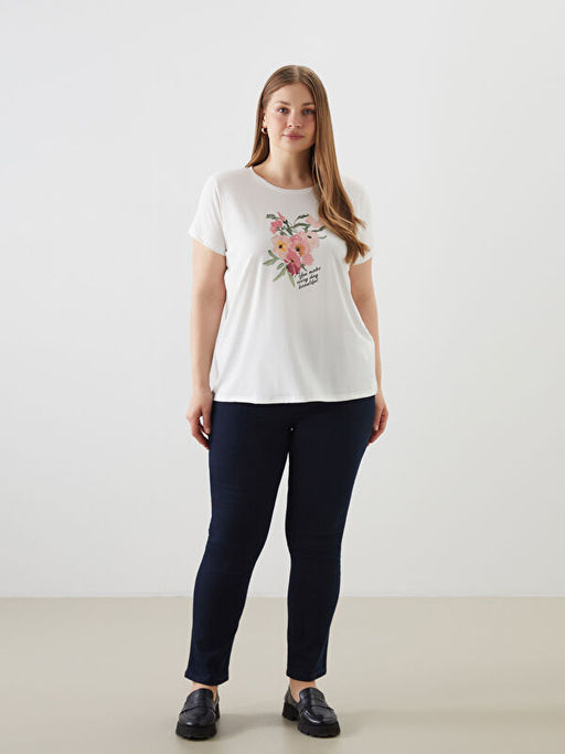 Straight Fit Kad?n Jean Pantolon