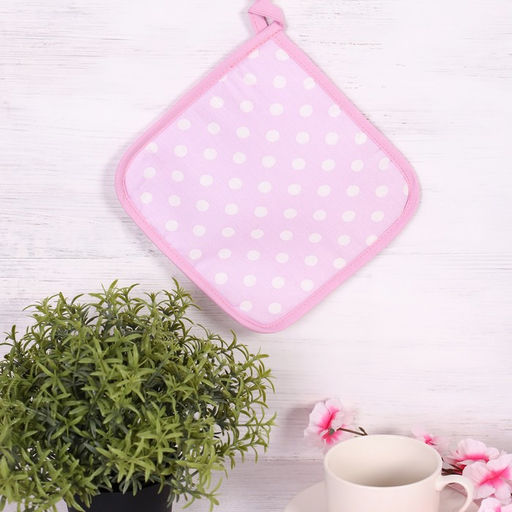 Цена за 5 шт. Прихватка 18×18 см, бязь 140 г/м², 100% хлопок, МИКС