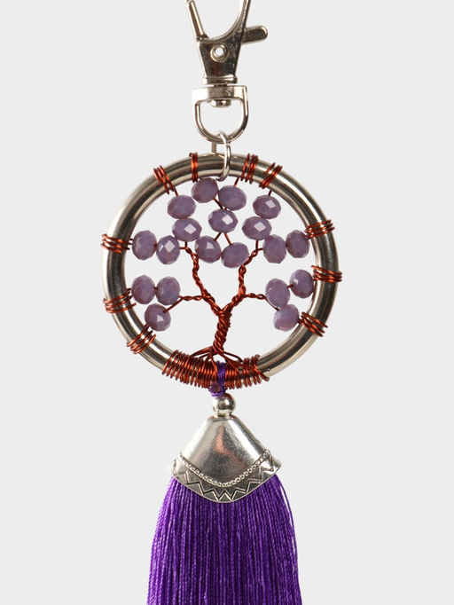 Брелок ловец снов «Древо жизни», 19 см, фиолетовый