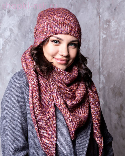 M 1153 S 1153 Комплект женский флис (колпак+косынка) (56-58)