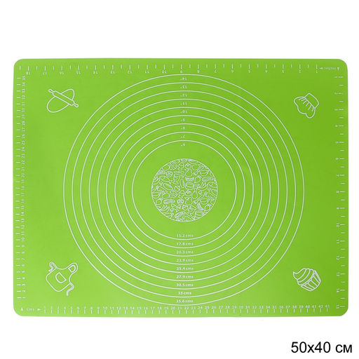 Коврик силикон 40*50 см, арт. GY-633-B/C/F/N/R/S 684189,684192,684188,684190,684191,684187, 684193