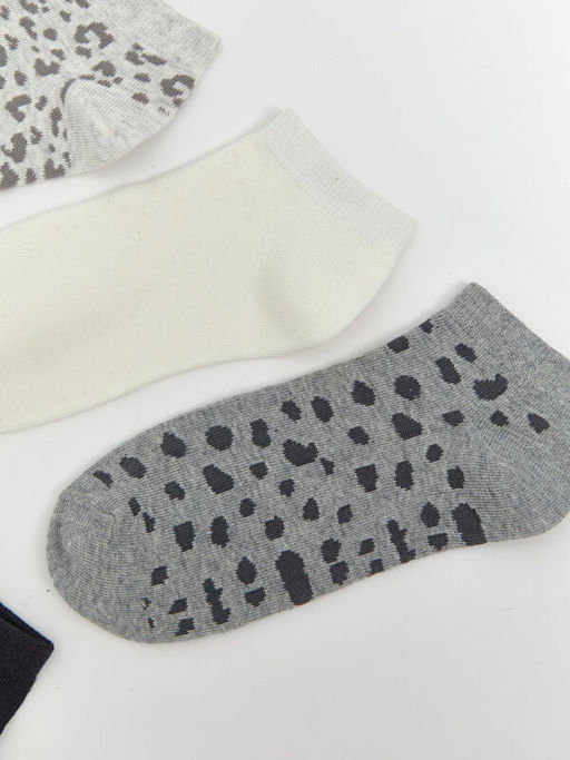 Desenli Kad?n Patik ?orap 5li