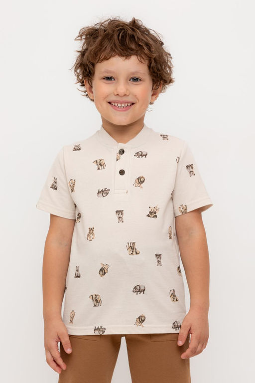 КР 302706-1/бежевый,сафари к544 фуфайка (футболка) для мал - Crockid фото 2